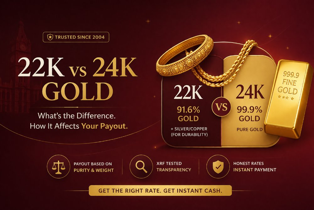 22K vs 24K gold difference